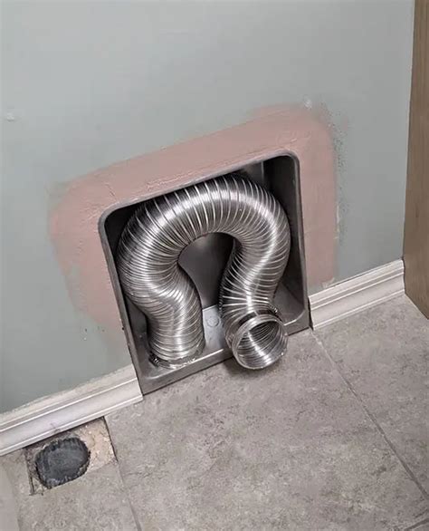 retrofit recessed dryer vent box